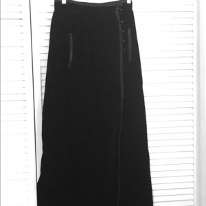 Givenchy velvet maxi skirt